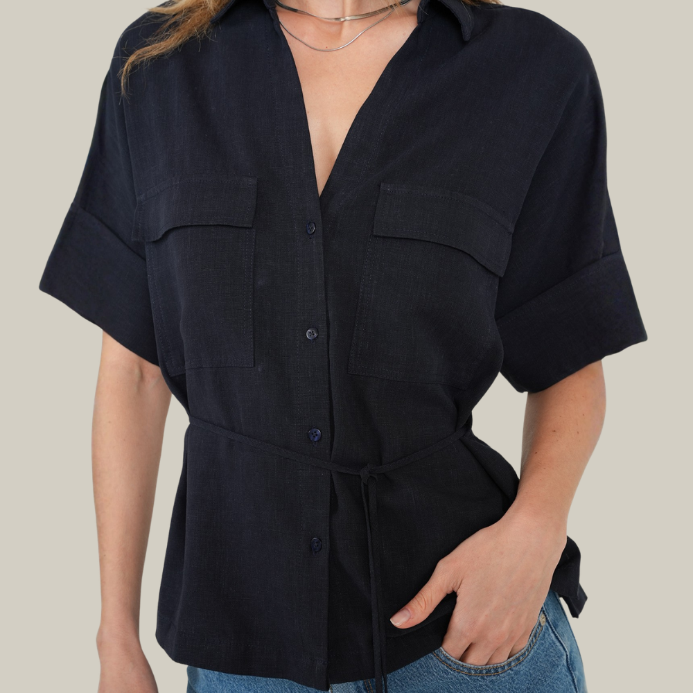 Naf Naf  |  Camisa Con Cinturón
