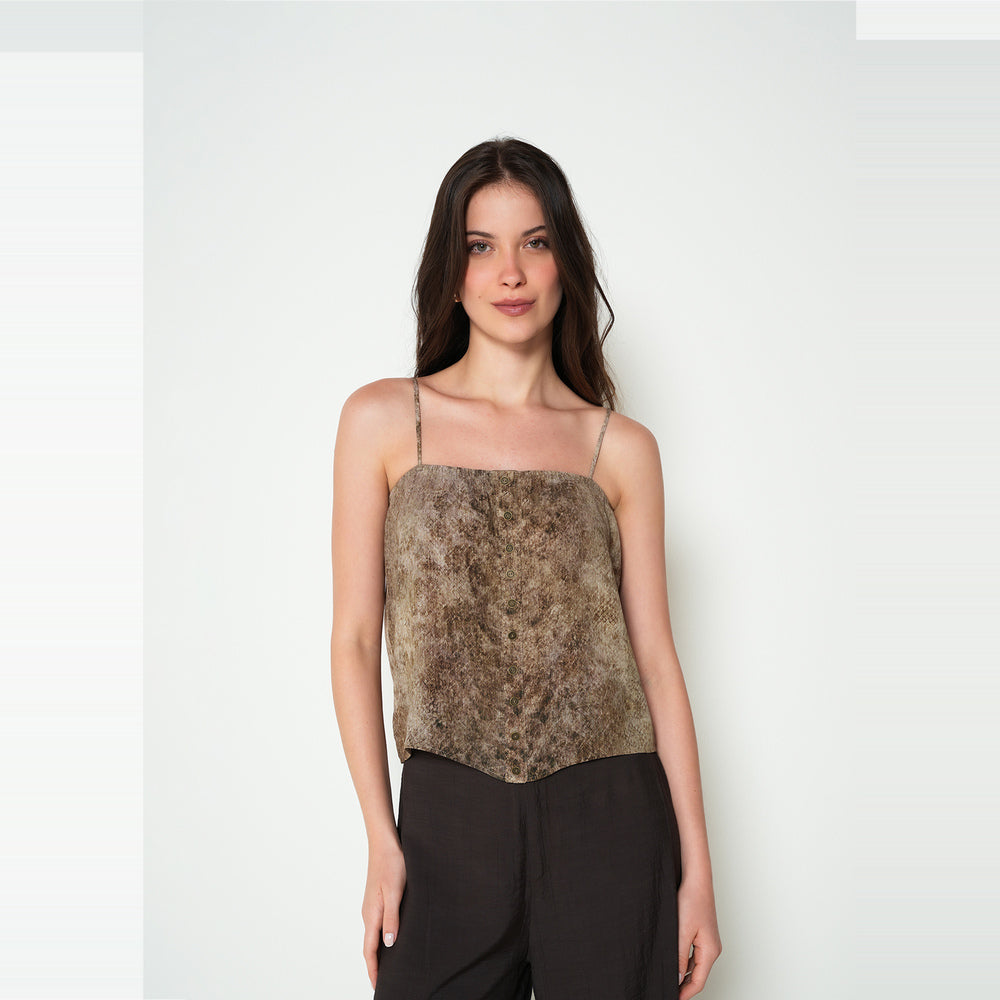 NAF NAF | Camisa tiras estampada