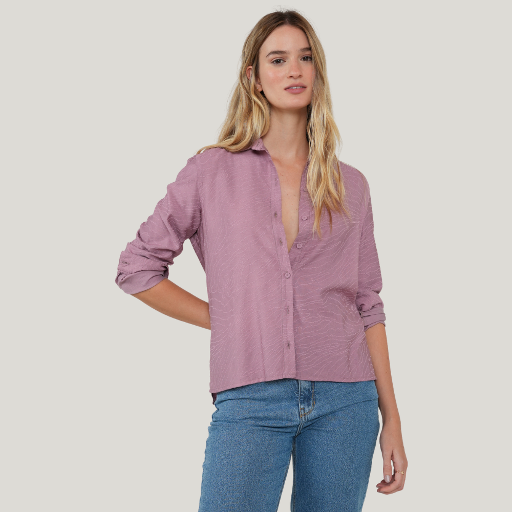Naf Naf  |  Camisa Clásica Con Textura