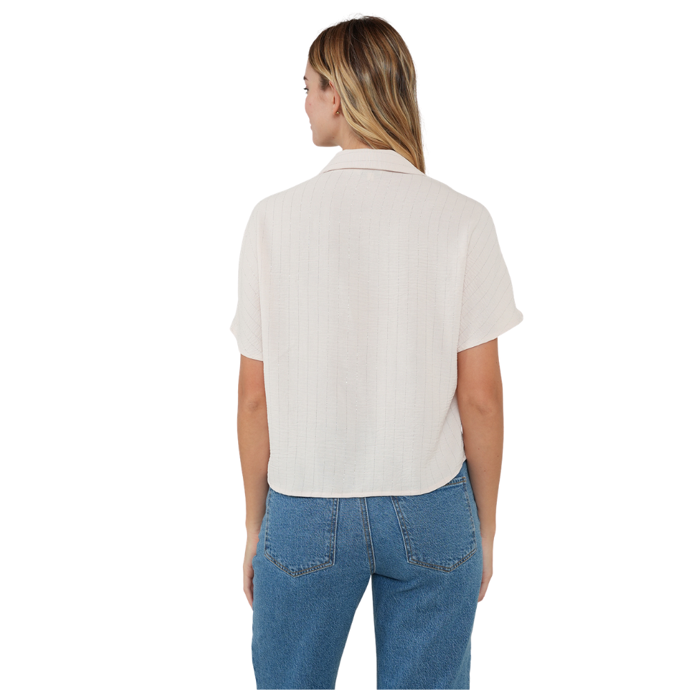Naf Naf  |  Camisa Corta Con Brillo