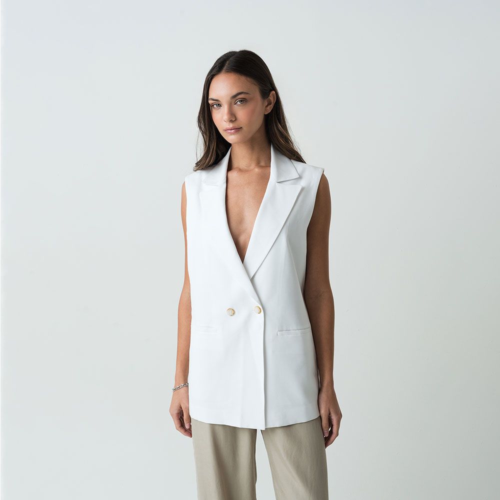 NAF NAF | Chaleco Largo Tipo Blazer