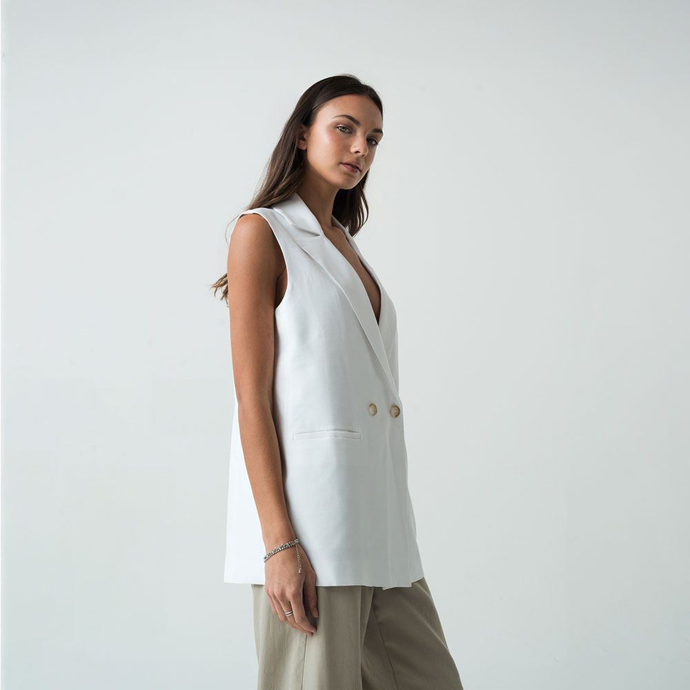NAF NAF | Chaleco Largo Tipo Blazer