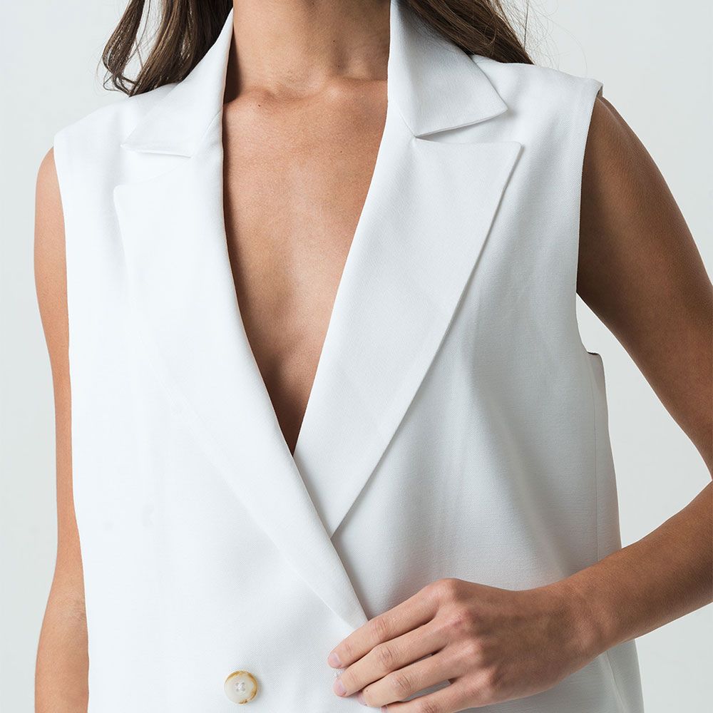 NAF NAF | Chaleco Largo Tipo Blazer