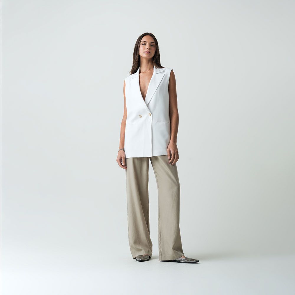 NAF NAF | Chaleco Largo Tipo Blazer