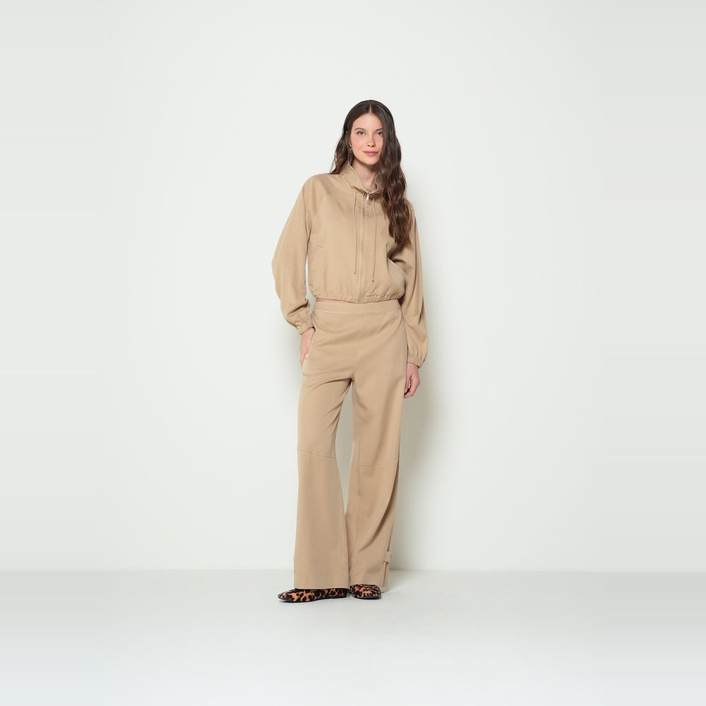 NAF NAF | Chaqueta rompe vientos cuello alto