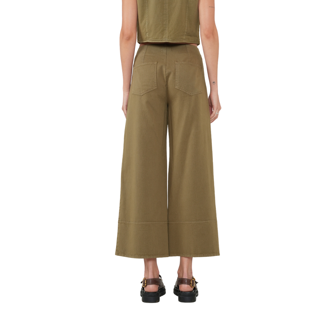 Naf Naf  |  Pantalón Wide Leg Con Prenses