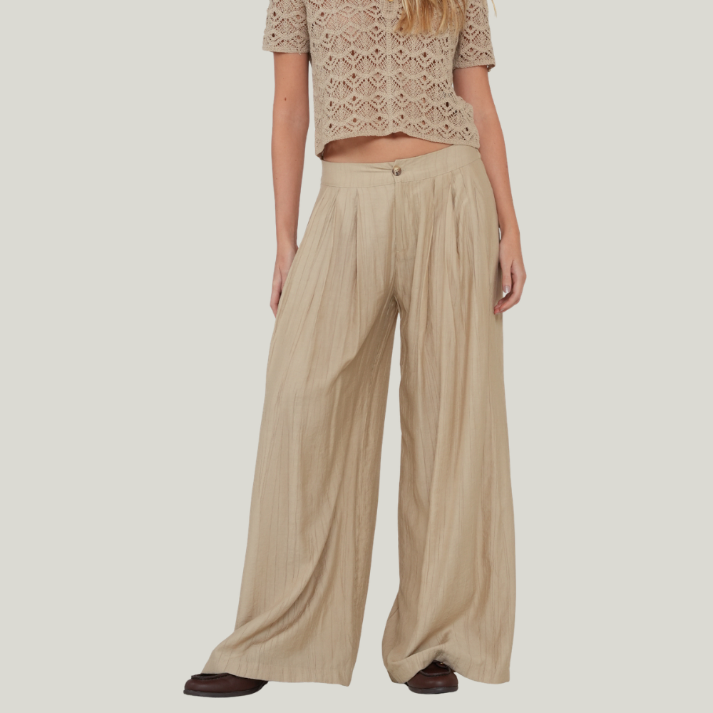 Naf Naf  |  Pantalón Wide Leg Fluido