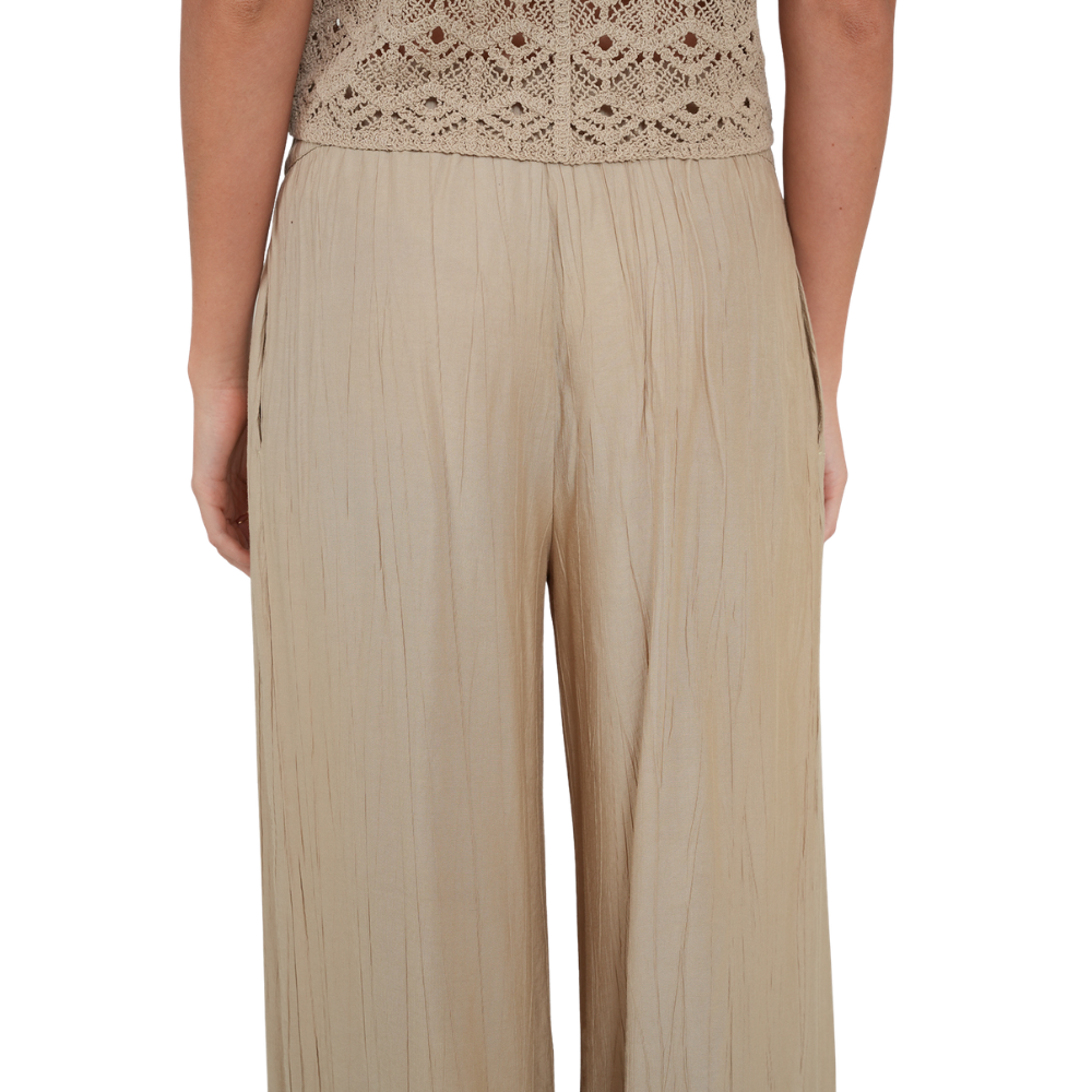 Naf Naf  |  Pantalón Wide Leg Fluido