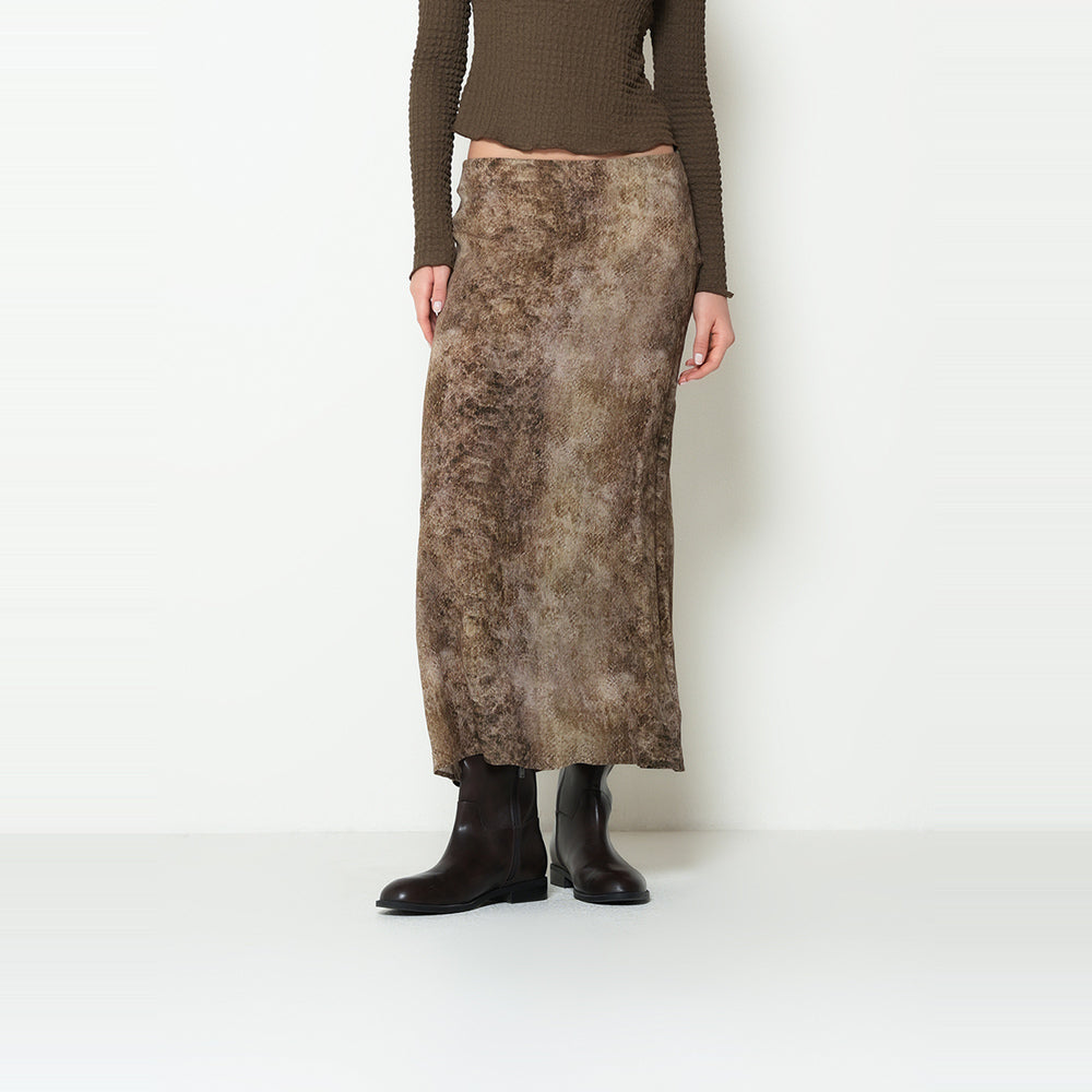 NAF NAF | Falda larga estampada