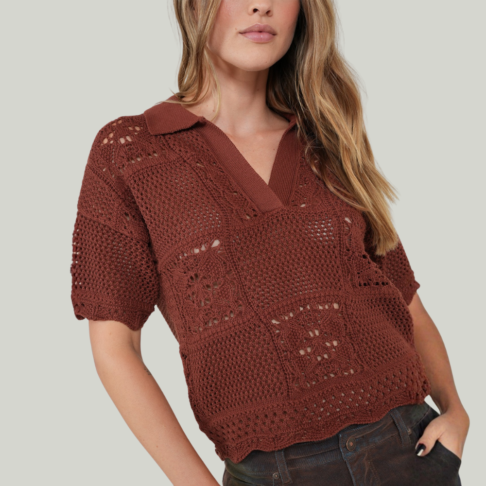 Naf Naf  |  Camisa Tejida Manga Corta