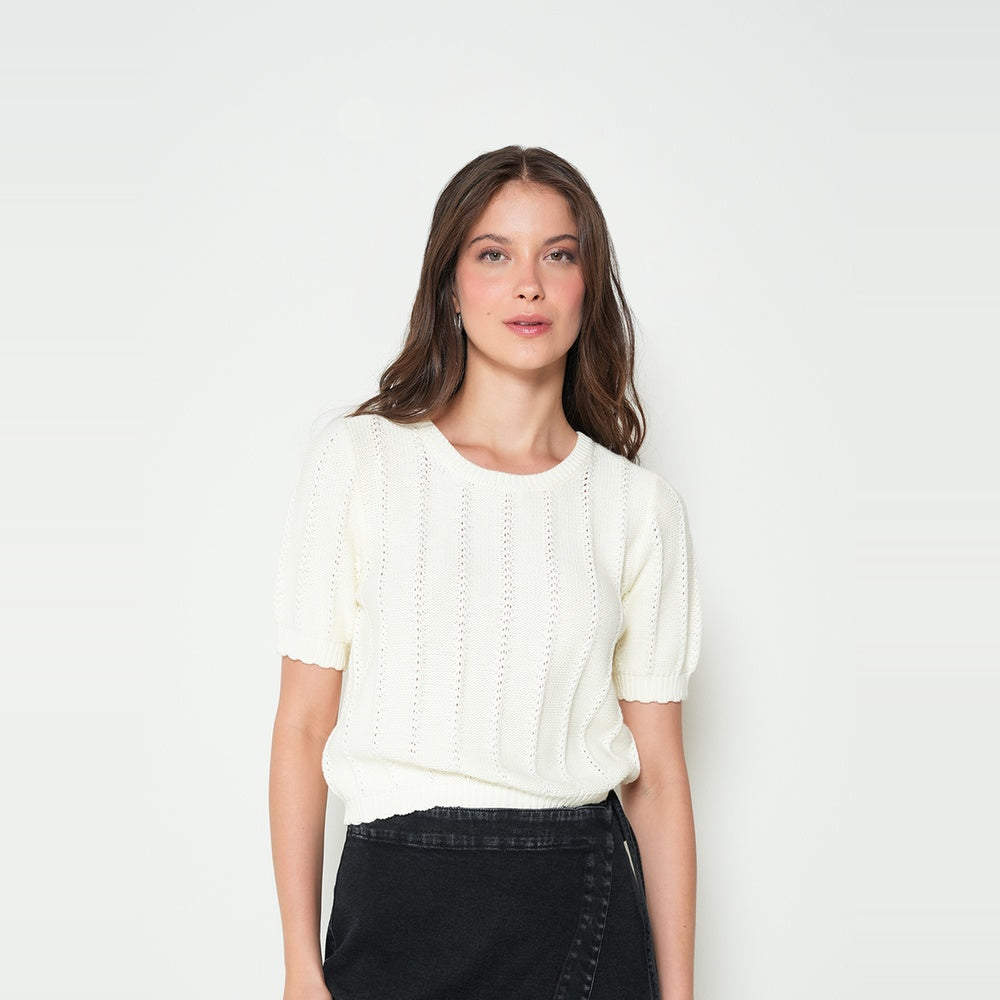 NAF NAF | Camiseta tejida manga corta