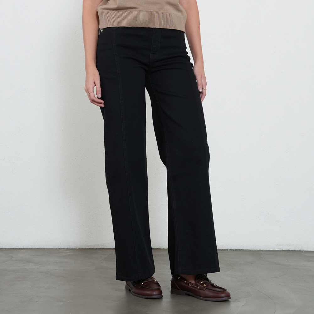 Naf Naf  |  Jean Wide Leg con doble botón