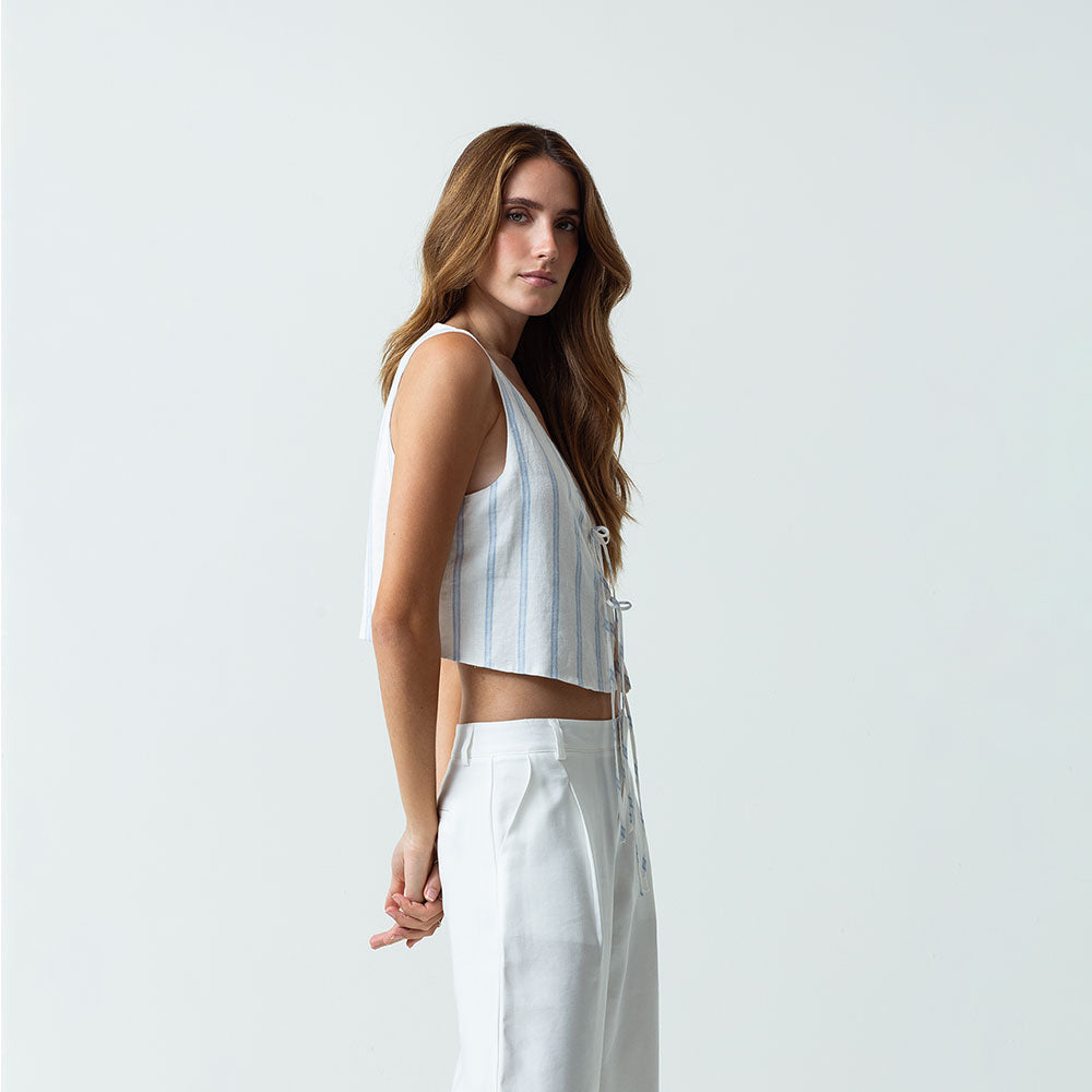 Naf Naf Camisa Ruff Crudo Puro