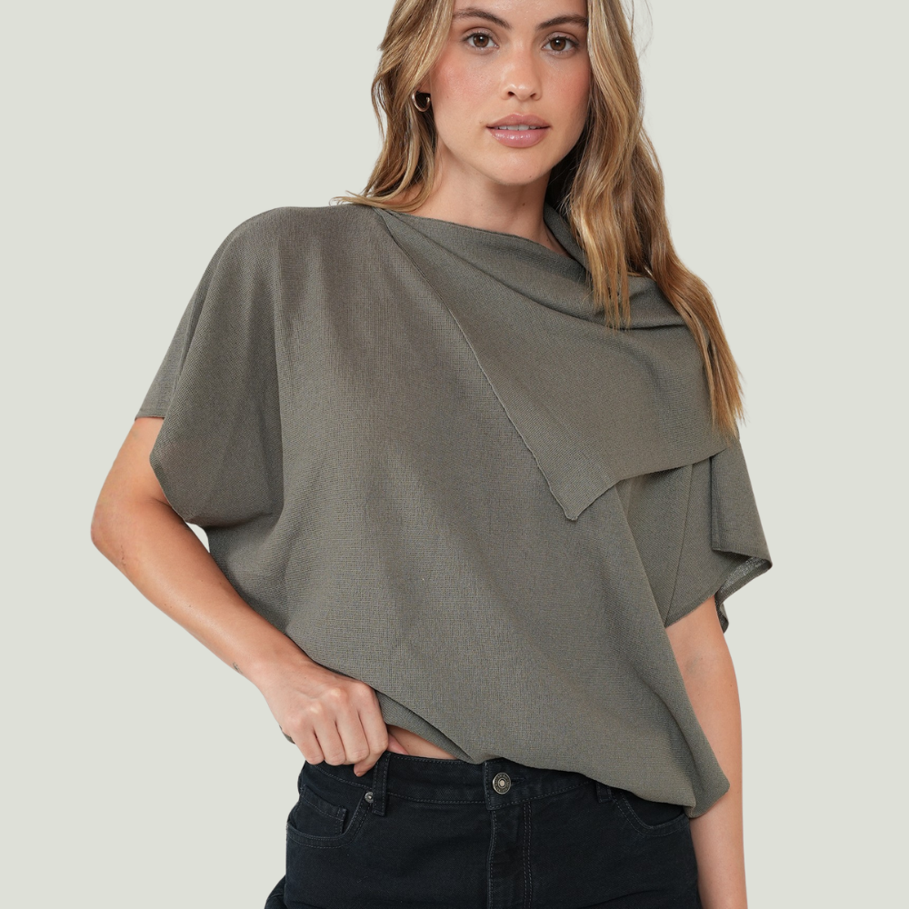 Naf Naf  |  Camiseta Con Drapeado
