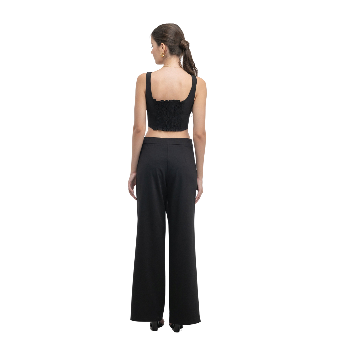 Camila Blusa Crop Top Liso