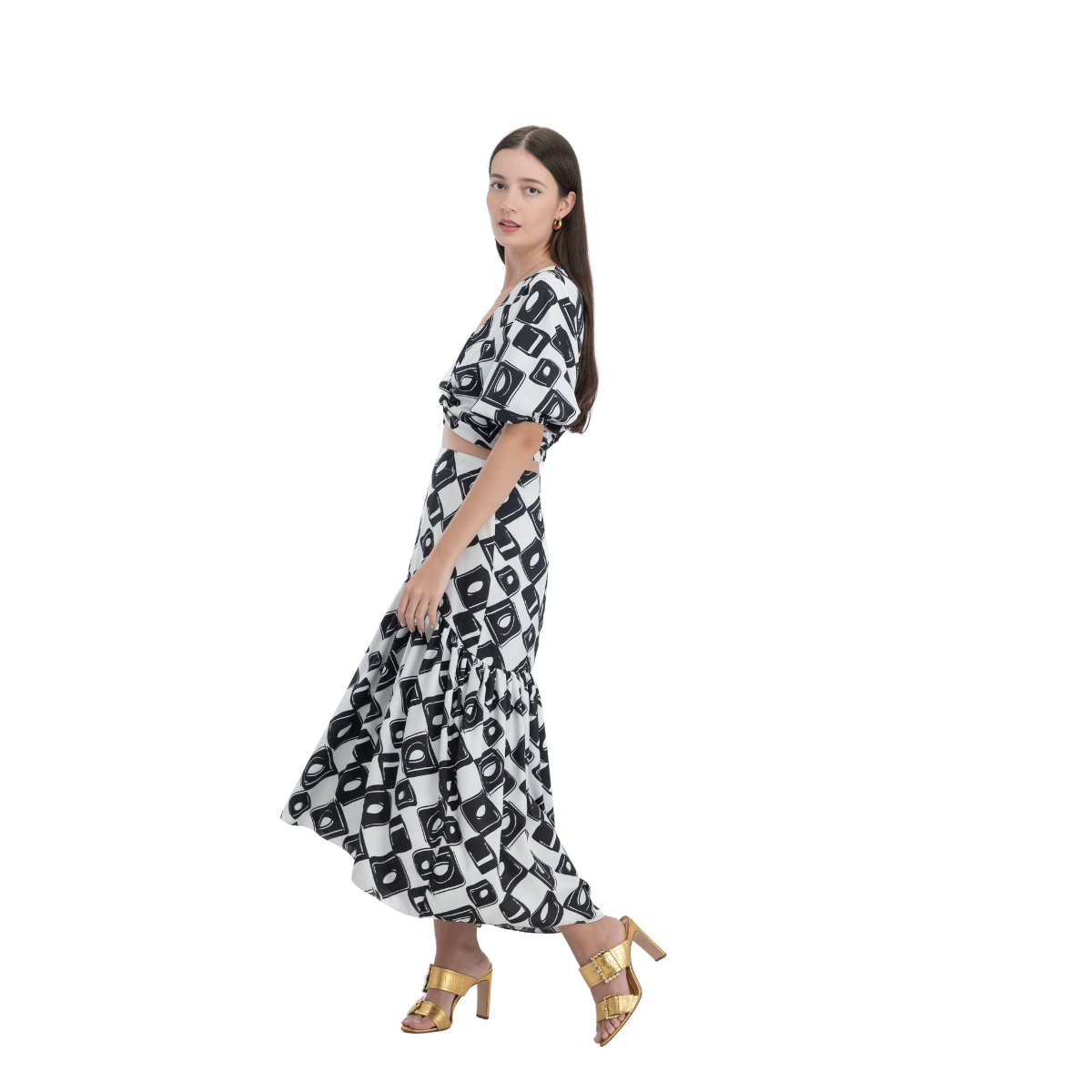 Camila Falda Larga Estampada