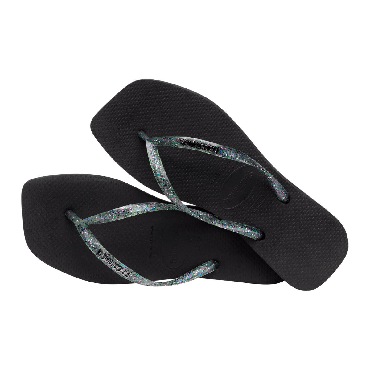 Flip Flops Slim Square Metallic