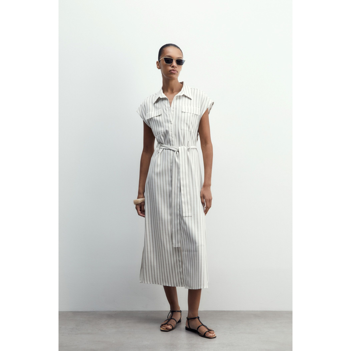 Sfera | Vestido Raya Tejida
