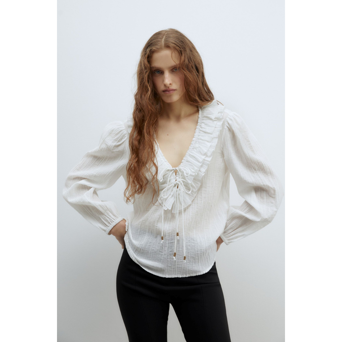 Sfera | Blusa Volante Escote