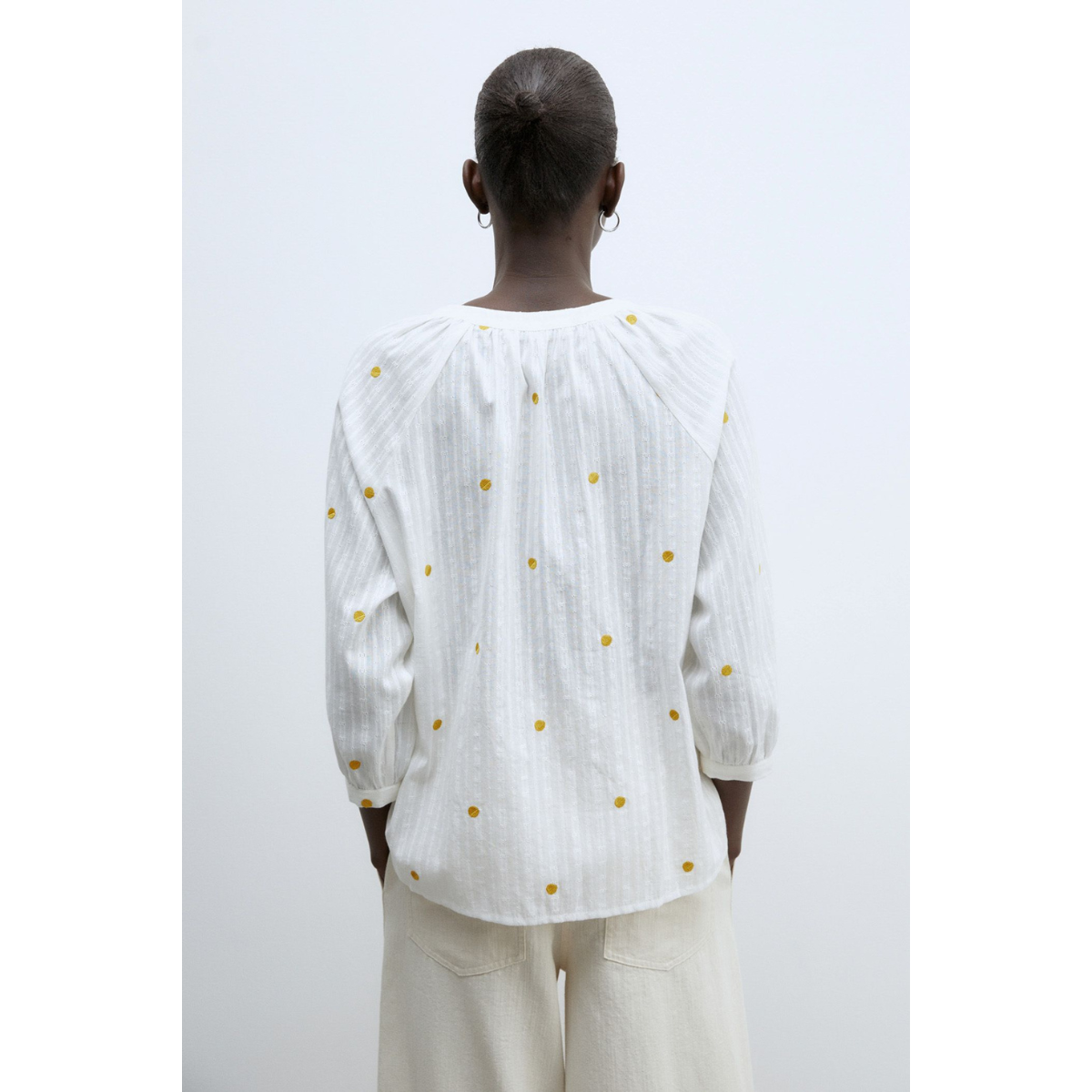 Blusa Algodón Troquelados
