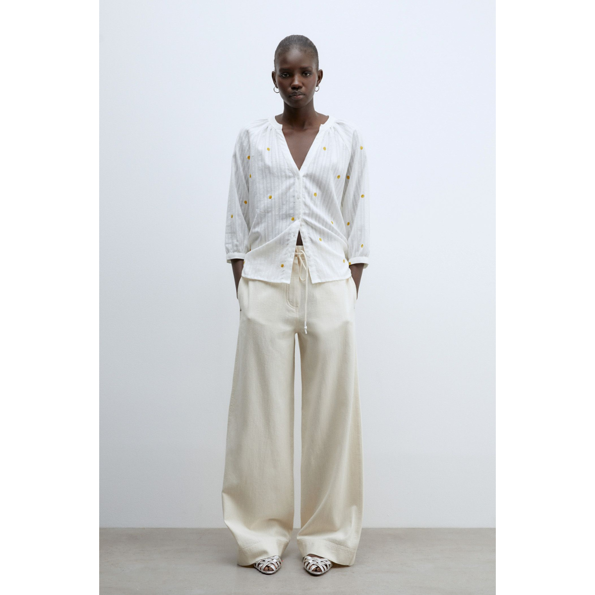 Blusa Algodón Troquelados