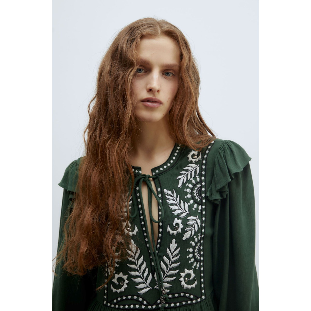 Sfera | Vestido Bordado Pechera