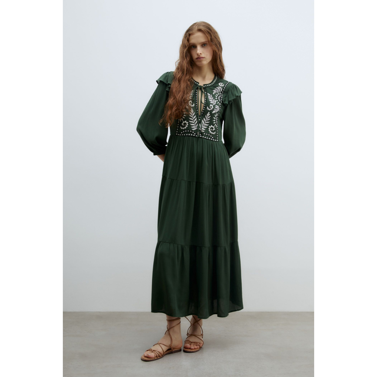 Sfera | Vestido Bordado Pechera