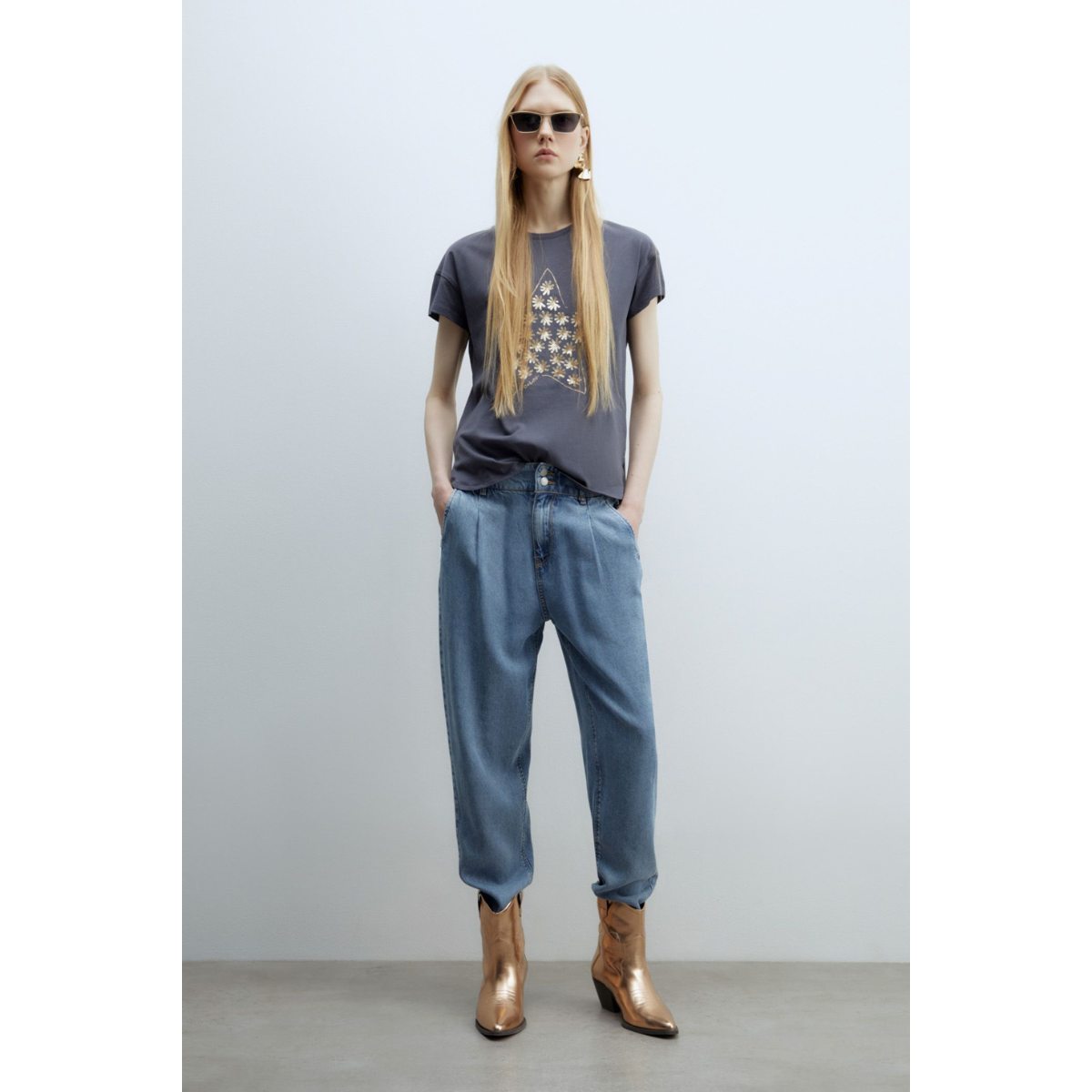 Sfera | Camiseta Básica Lentejuelas