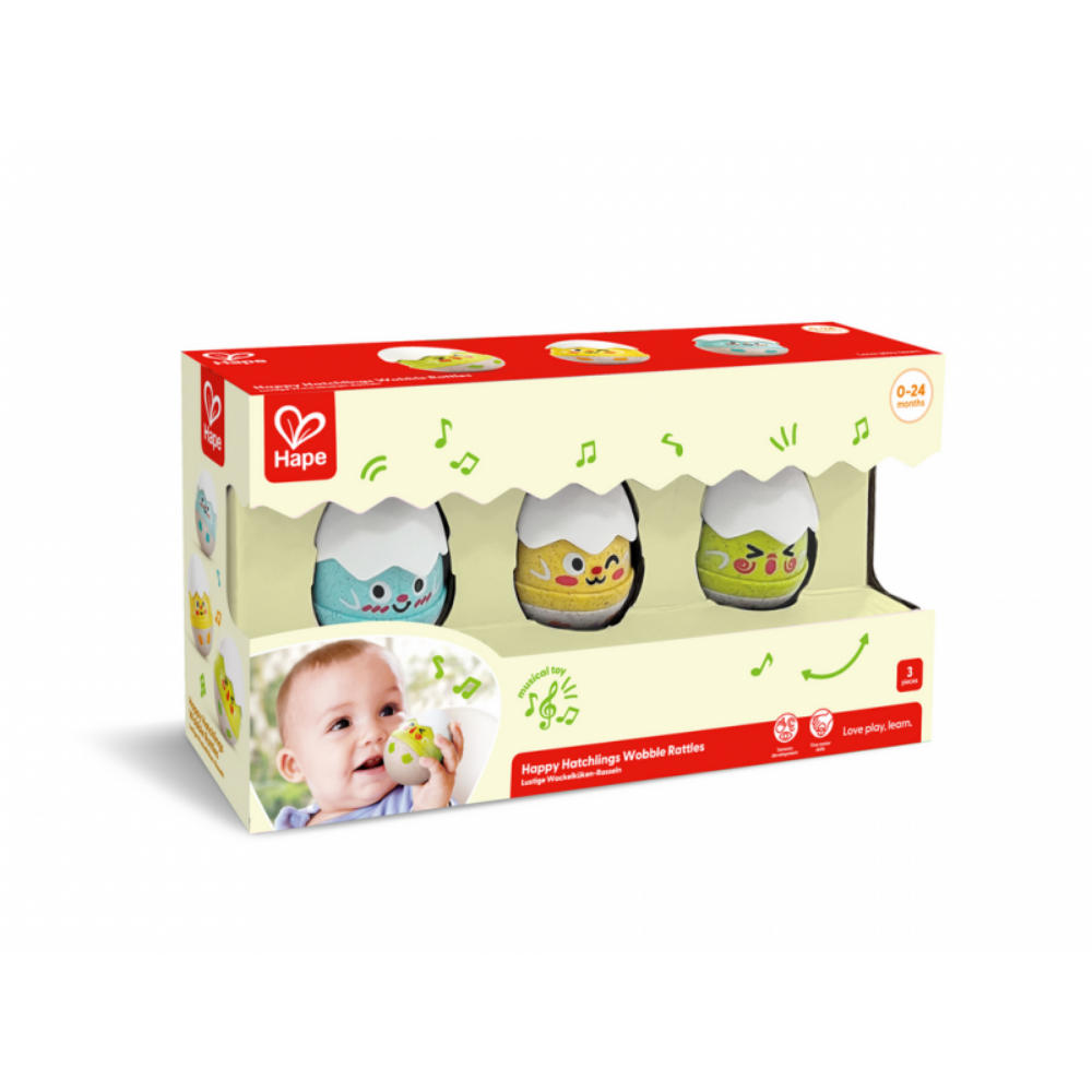 Hape | Sonajeros con forma de Huevo para Bebés
