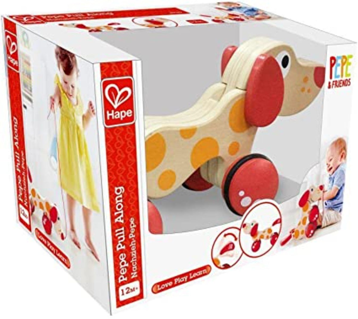 Hape | Juguete de Arrastre Pepe el Perro