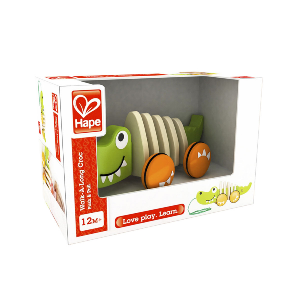 Hape | Juguete de Arrastre con forma de Cocodrilo