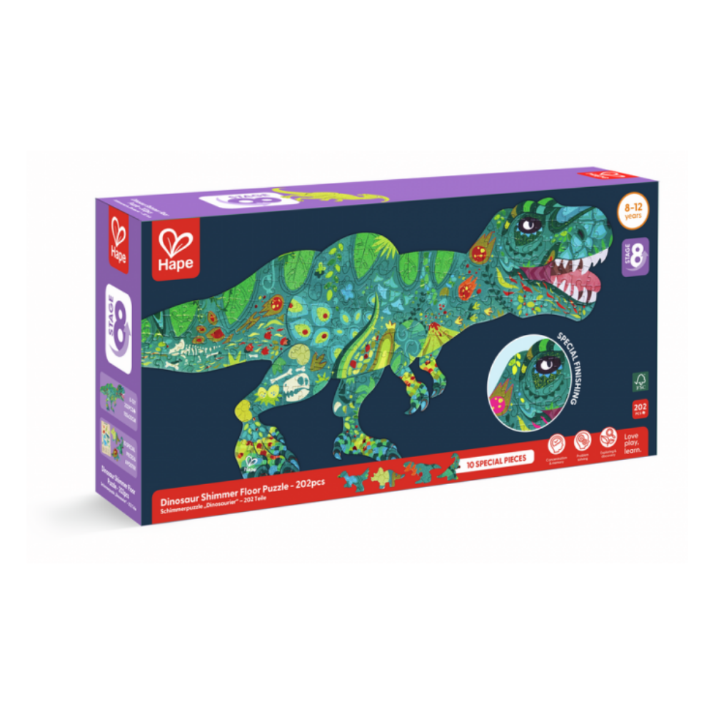 Hape | Rompecabezas Brillante de Dinosaurio
