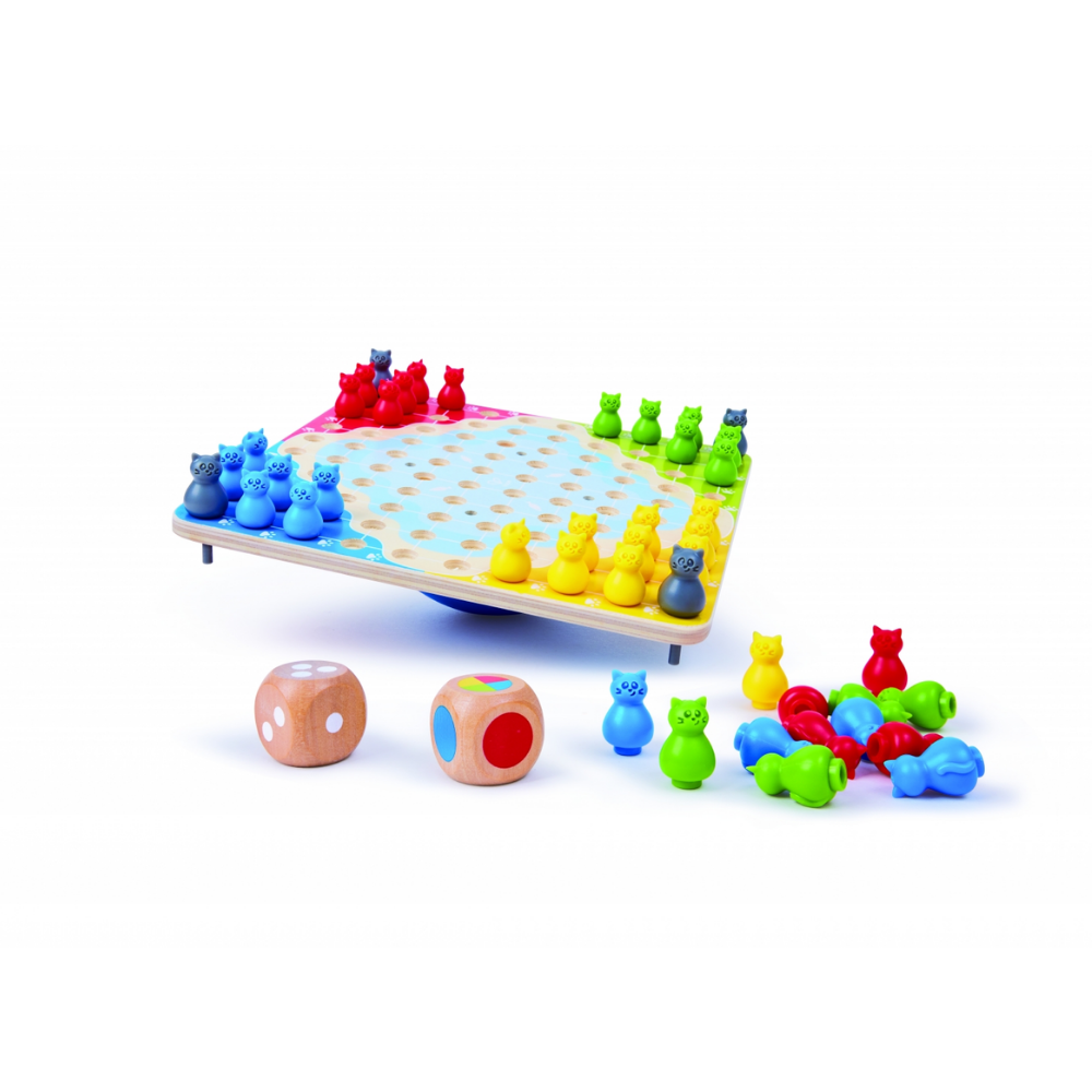 Hape | Isla Tambaleante de Gatos 3 en 1