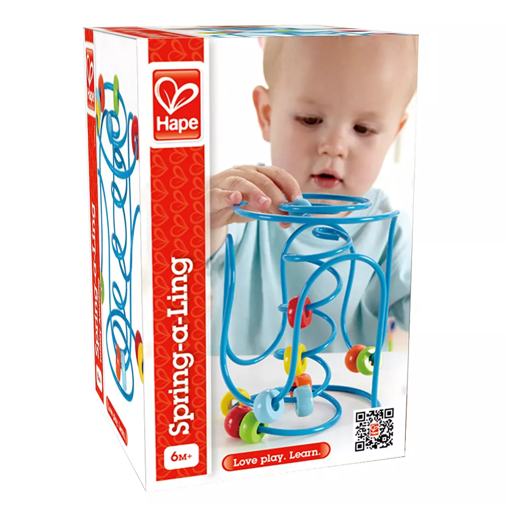 Hape | Cuentas de Madera y Laberinto de Alambre en Espiral
