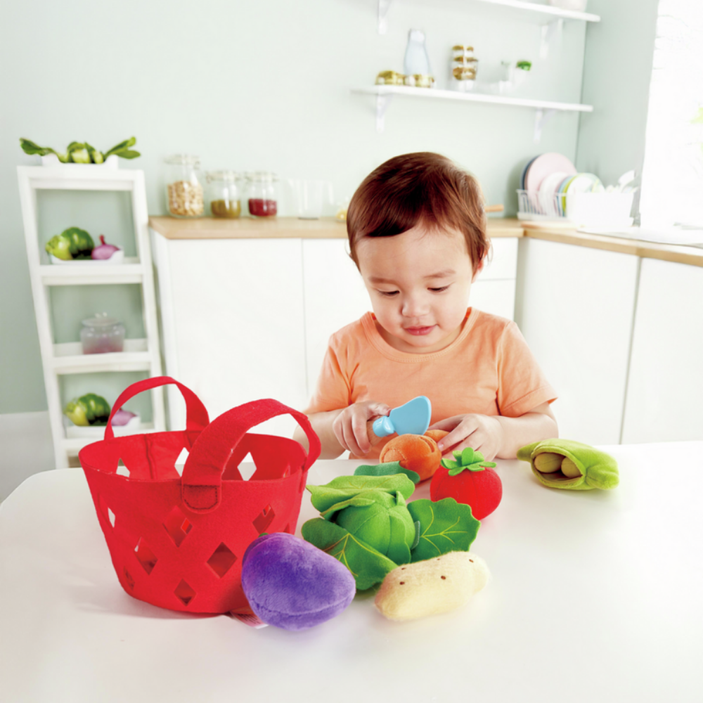Hape | Cesta de Tela con Verduras