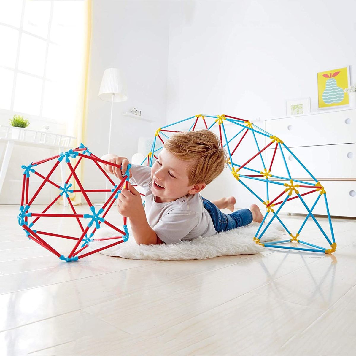 Hape | Kit de construcción Flexistick Estructuras Geodésicas