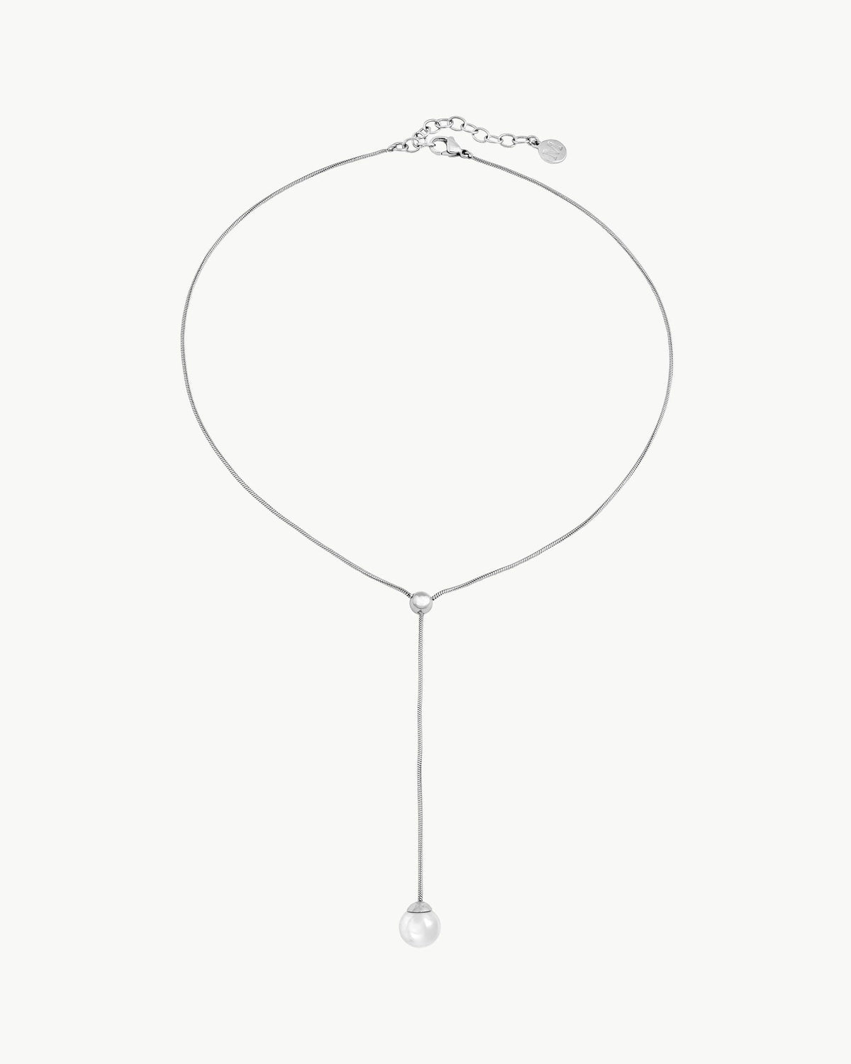Majorica | Aura Collar  Acero  Perla