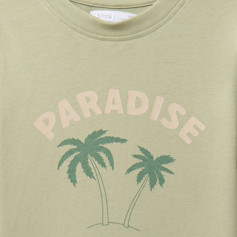 Sfera | Camiseta con Gráfico de Palmeras para Niño