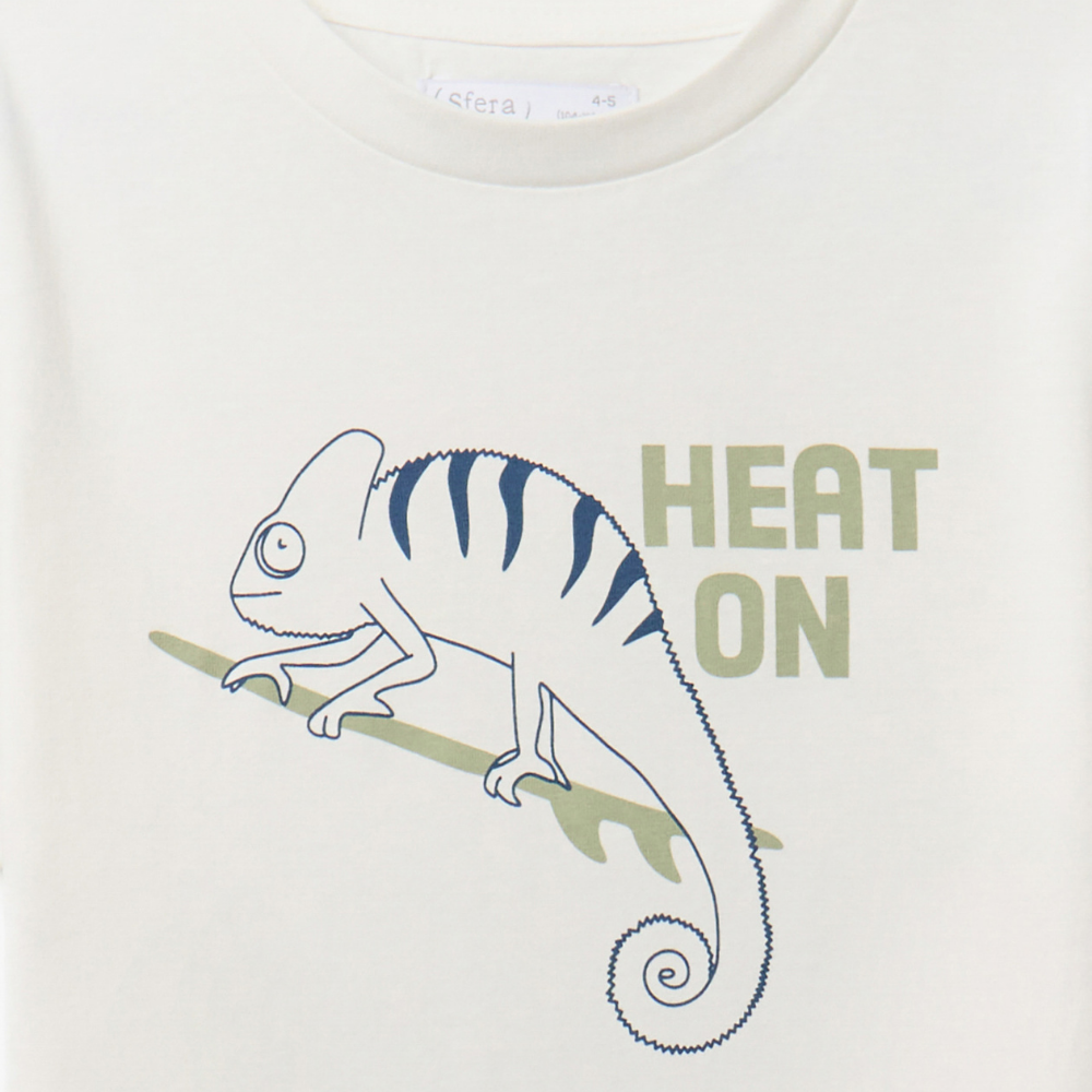 Sfera | Camiseta con Gráfico de Camaleón para Niño