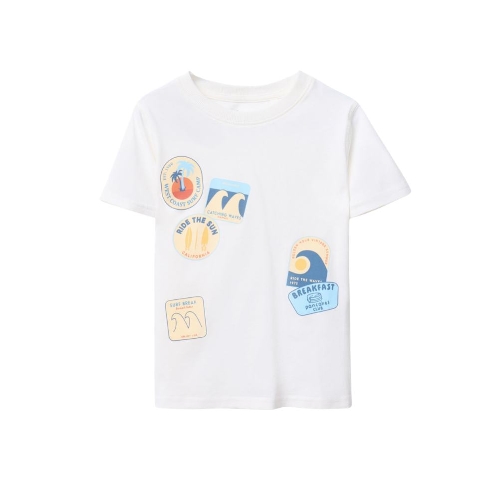 Sfera | Conjunto de Pijama con Parches de Surf para Niño