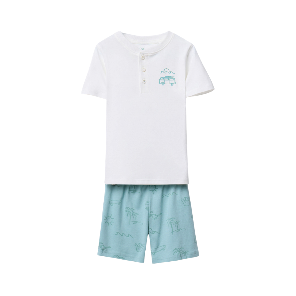 Sfera | Conjunto de Pijama con Parches de Surf para Niño