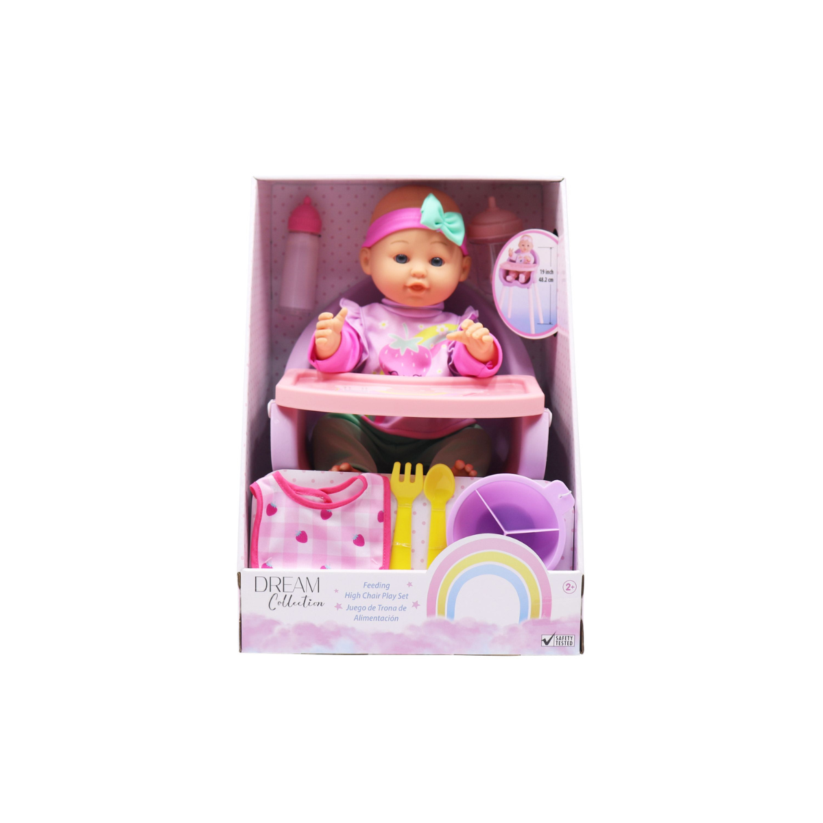 Gigo | Muñeca con Silla Alta para Alimentación