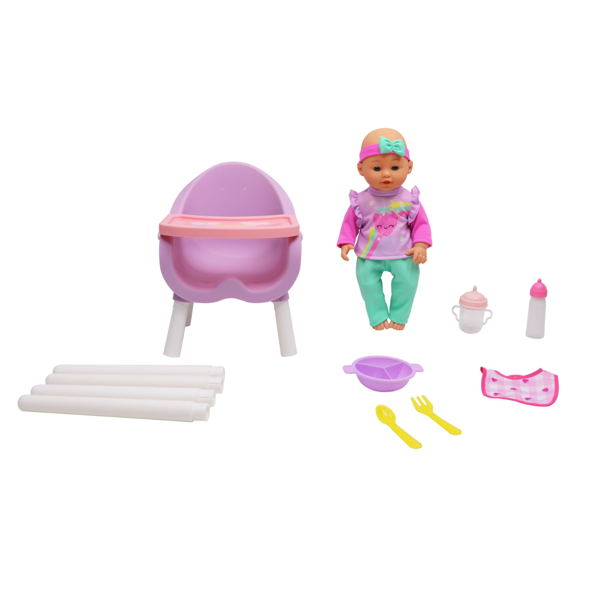 Gigo | Muñeca con Silla Alta para Alimentación