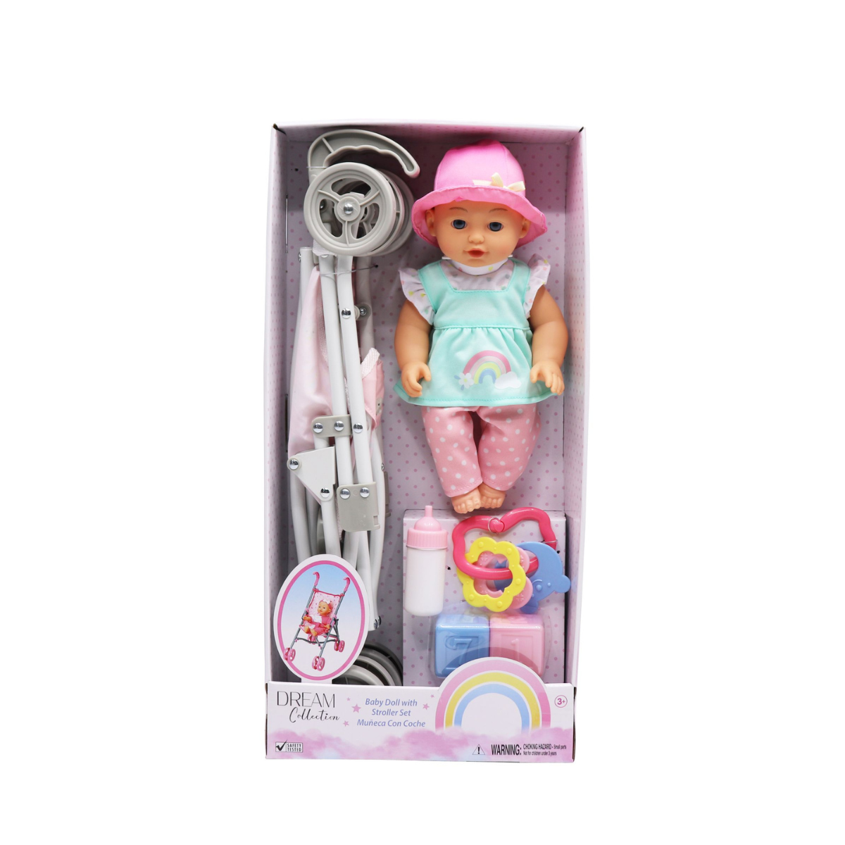 Gigo | Set de Muñeca Bebé con Cochecito