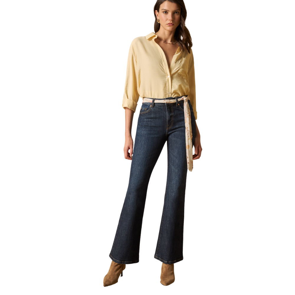 Esprit | Jean Wide Leg Cintura Alta Para Mujer