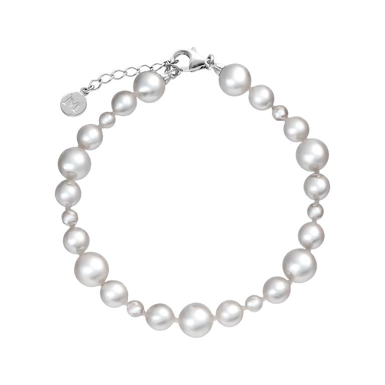 Majorica  Desgrade Pulsera Plata Rodia Perla