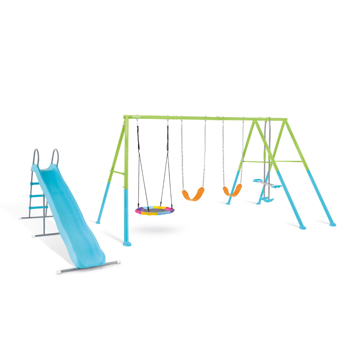 Intex | Set de Juegos Deluxe 5 en 1 Saucer and Swing