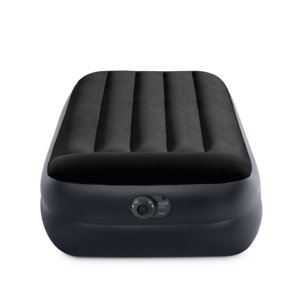 Intex | Colchón Inflable Individual con Almohada Integrada Pillow Rest Raised Twin con Fiber-Tech™
