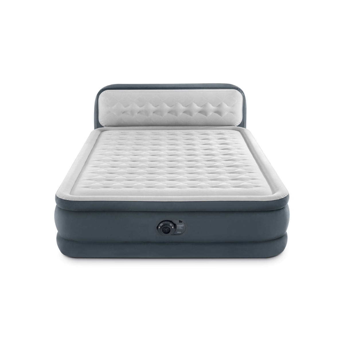 Intex | Colchón Inflable Queen con Cabecera Ultra Plush Fiber-Tech