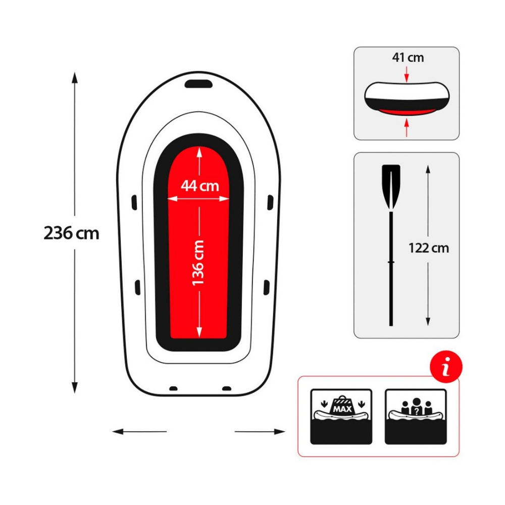 Intex | Set de Barco Hinchable SeaHawk 2